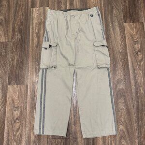 Vintage One Tough Brand OTB Cargo Pants Men's Large Beige Baggy Skater Rave Y2K